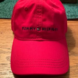 Tommy Hilfiger hat red. Was tried on once. Perfect shape.